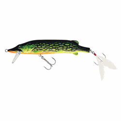 Westin MIKE THE PIKE CRANKBAIT 14 cm / 30 gr - Real Chartreuse Pike synlig og naturtro geddeagn fra Fisk & Fang Helsingør.
